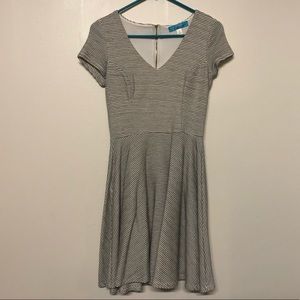 Gray & White Striped Dress
